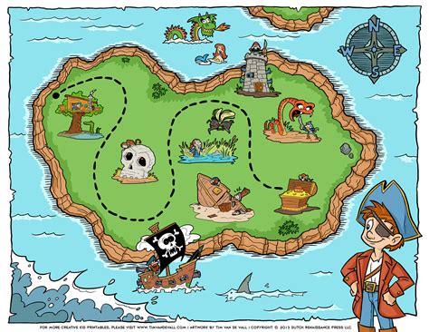 Free Pirate Treasure Maps and Party Favors for a Pirate Birthday Party