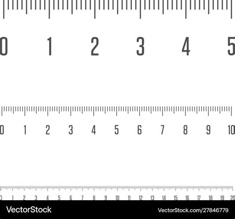 Centimeters ruler measurement tool Royalty Free Vector Image