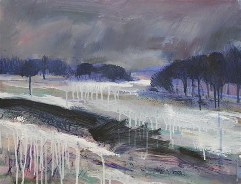 An almost abstract winter landscape... - David Pott Art