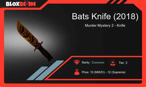 Bats Knife (2018) - The Ultimate Guide to the Popular MM2 Murder ...