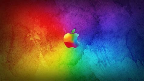 Rainbow Apple Logo Wallpaper