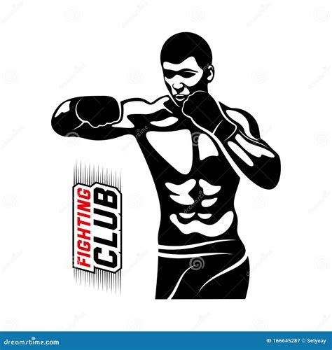 Fight Player Logo Design Vector, Boxing Logo Template, Muay Thai Kick Boxing Logo Vector, Combat ...