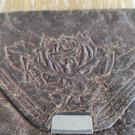 Antique Leather Wallet, Vintage Genuine Leather, Handmade - Etsy