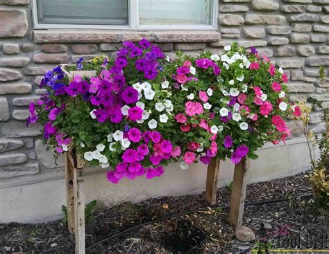 Pallet Planter Box For Cascading Flowers | Do it yourself ideas and projects