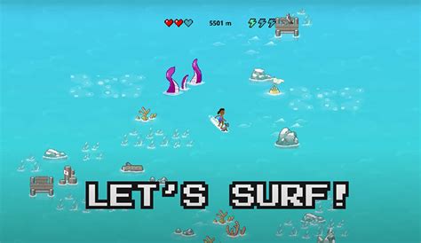 Microsoft Has a Surfing Version of the Google No Internet Dinosaur Game | The Inertia