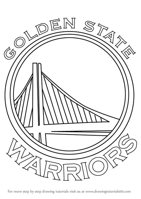 Learn How to Draw Golden State Warriors Logo (NBA) Step by Step : Drawing Tutorials