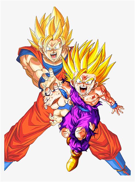 Kamehameha Transparent Gohan - Father Son Kame Hame Ha Transparent PNG ...