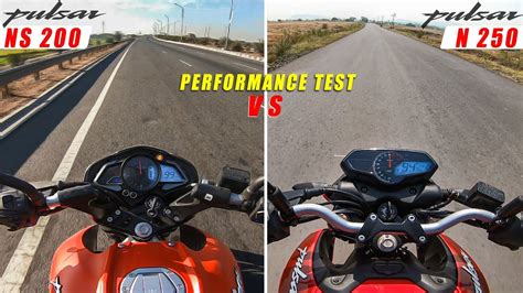 Pulsar N 250 vs Pulsar NS 200 : 0 to 60 | 0 to 100 | Drag Race Acceleration Test - YouTube