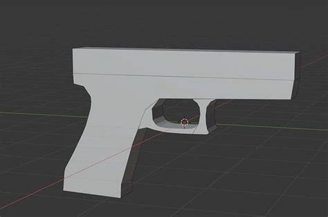 Low Poly Pistol 3d model