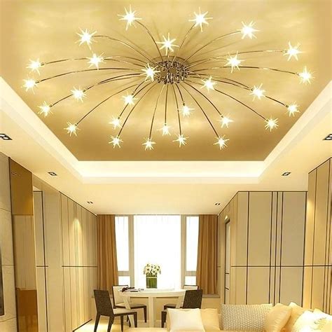 31 Nice Living Room Ceiling Lights Design Ideas - MAGZHOUSE