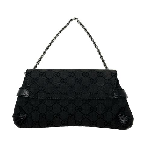 Gucci Black Horsebit Logo Shoulder Bag – Treasures of NYC