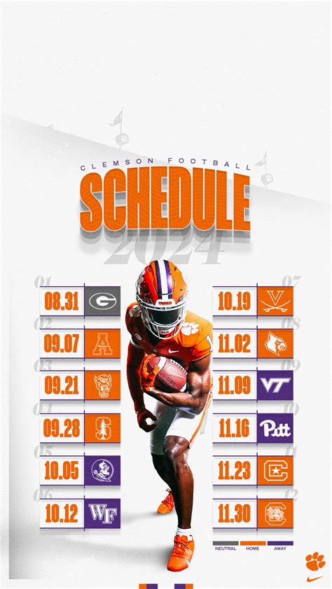 Clemson 2024 Schedule Football 2024 - Andie Blancha