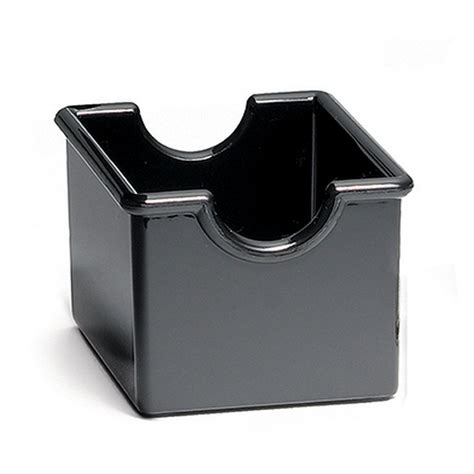 Tablecraft 56B Sugar Packet Holder, Black, Plastic