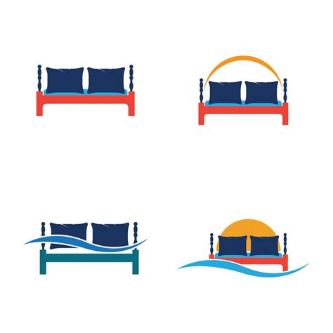 Bed logo vector illustration design template. Bed logo vector 3726816 Vector Art at Vecteezy