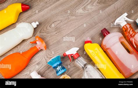 Variety of cleaning products Stock Photo - Alamy