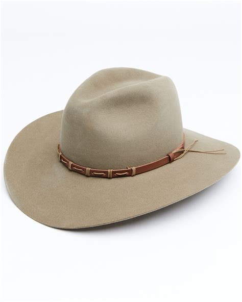 Rodeo King 5X Pecan Tracker Bonded Leather Western Felt Hat - Country Outfitter