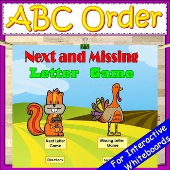 Alphabetical Order Game by Early Core Learning | TpT