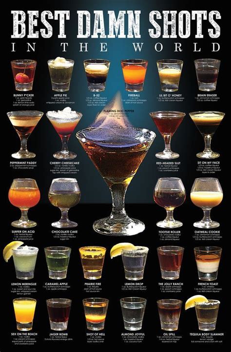 Best damn shots - Food & Drinks | Alcoholic drinks, Alcholic drinks, Alcohol recipes