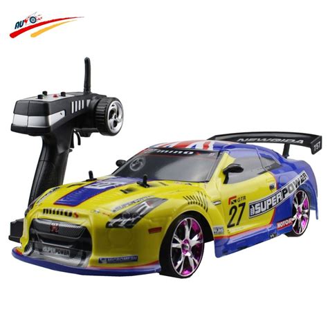 Large RC Car 1:10 High Speed Racing Car For Nissan GTR Championship 2.4G 4WD Radio Control Sport ...