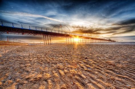 Southport Pier at sunset. Glorious. Southport Pier, Beyond The Horizon ...