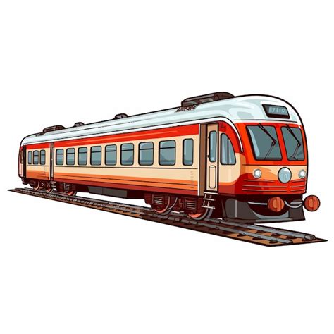 Premium Vector | Isolated train white background