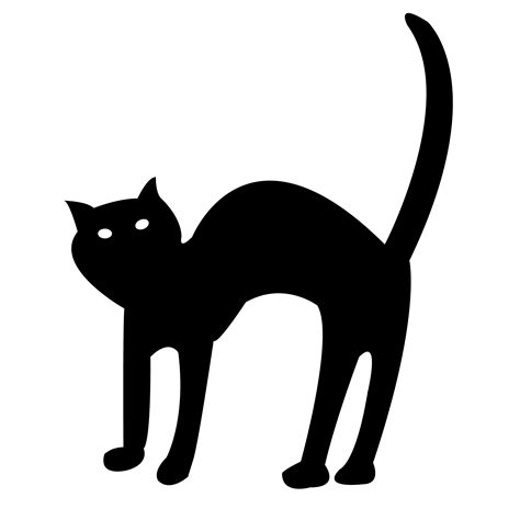 Scared Halloween Black Cat - ClipArt Best