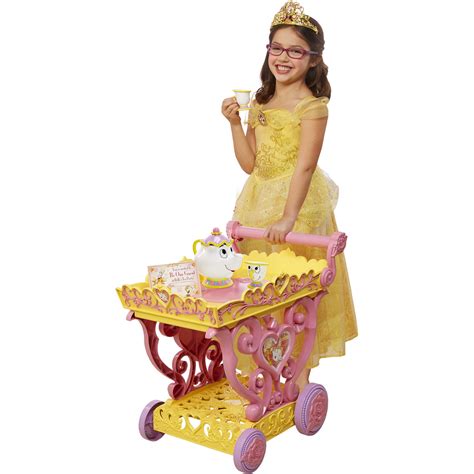 Disney Princess Belle Musical Tea Party Cart Kids Girls Play Toy Free ...