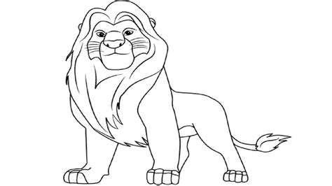 Drawing Of Mufasa