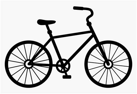 Black And White Bicycle Clipart