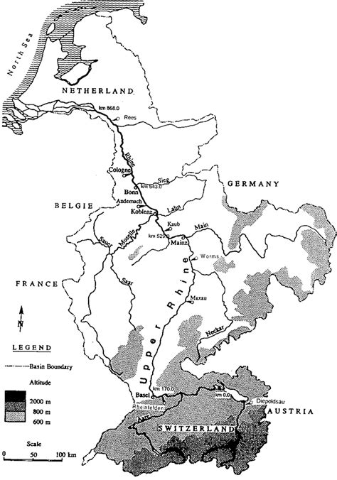 Rhine River Map