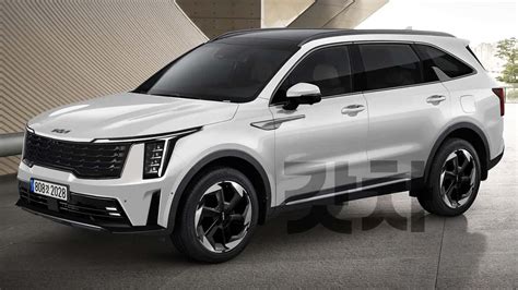 2024 Kia Sorento Facelift Rendered After The Recent Spy Video