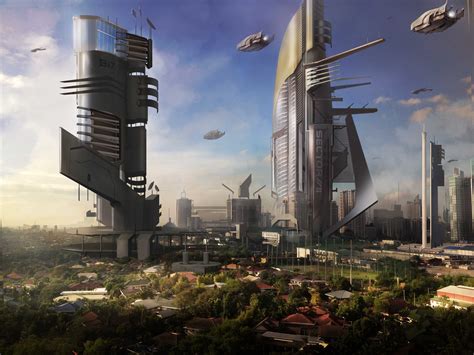 by Christian Quinot | Futuristic city, Sci fi city, Sci fi concept art