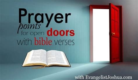 THE BEST PRAYER FOR OPEN DOORS WITH BIBLE VERSES - EvangelistJoshua.com