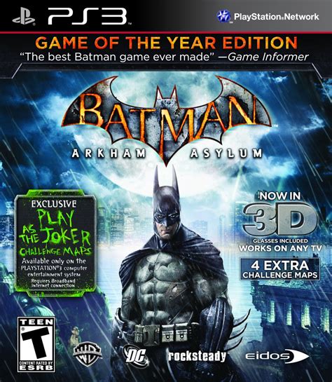 Batman: Arkham Asylum Game of the Year Playstation 3 Game