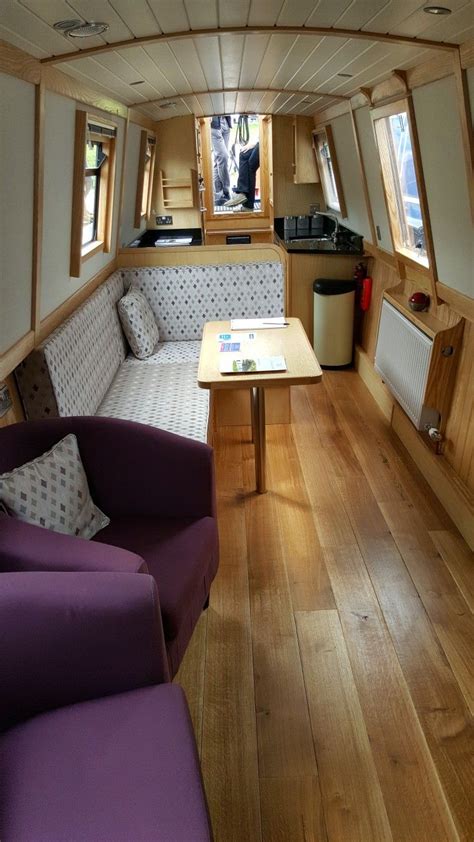 Barge Interior, Boat Interior Design, Boat Design, Sailboat Interior, Narrowboat Kitchen ...