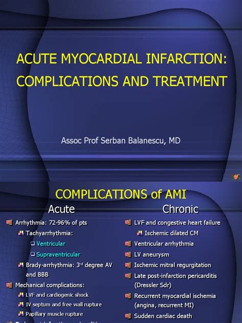 STEMI Complications Treatment | PDF | Myocardial Infarction | Cardiac Arrhythmia