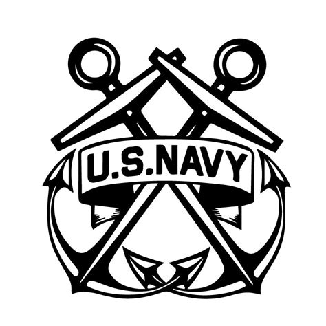 US Navy Anchors Decal Sticker – Decalfly