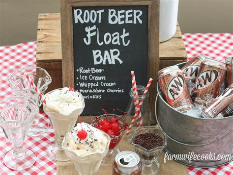 Root Beer Float Bar - The Farmwife Cooks