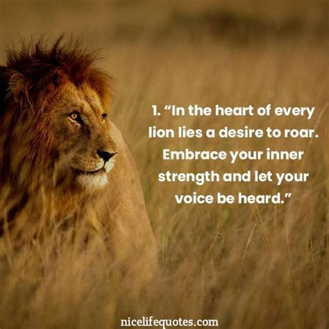 50 Courageous Lion Motivational Quotes to Overcome Obstacles