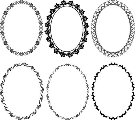 Oval Frame Silhouette Illustrations, Royalty-Free Vector Graphics & Clip Art - iStock