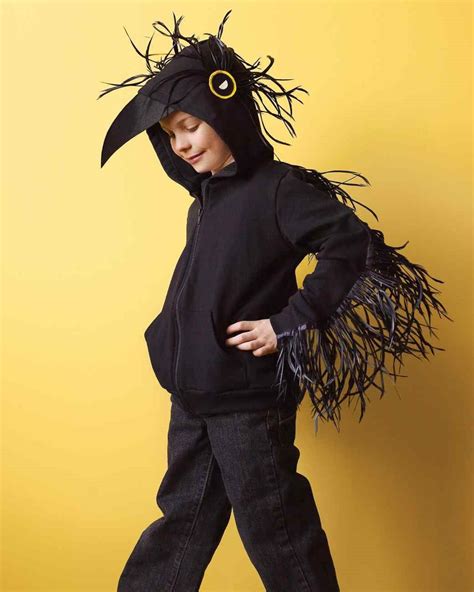 Easy Halloween Costume Ideas for Adults and Kids | Raven costume, Bird costume, Crow costume