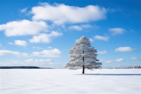 Pine tree snow sky landscape. | Premium Photo - rawpixel