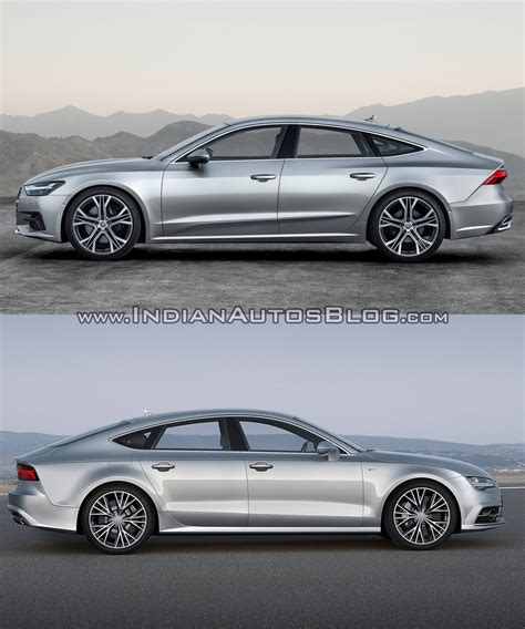 2018 Audi A7 Sportback vs. 2014 Audi A7 Sportback profile