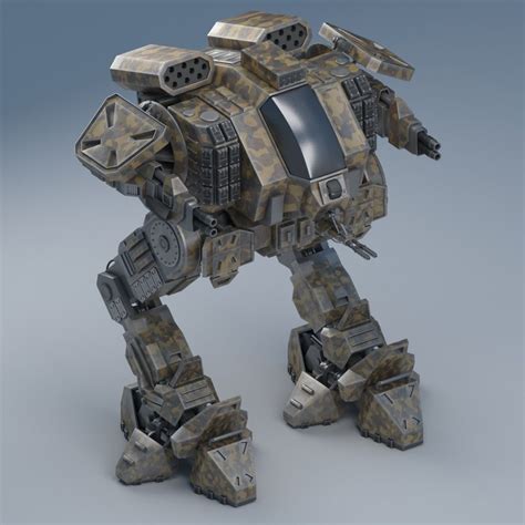 Battle mech Object26 3D model animated rigged | CGTrader