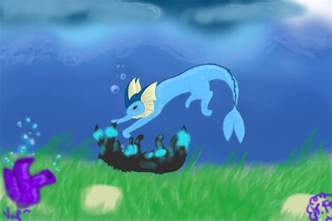 Vaporeon and Umbreon by VaporieX on DeviantArt