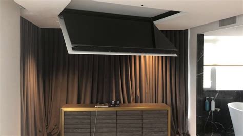 Lift It Flip Down In-Ceiling TV Mount | Ceiling tv, Tv hanging from ...