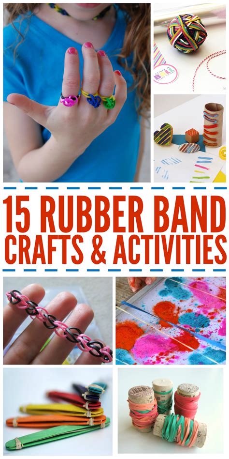 Life With 4 Boys: 15 Rubber Band Crafts and Activities