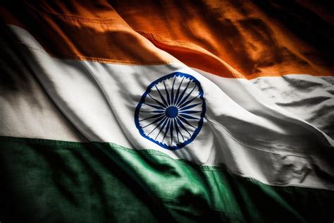 Realistic of the waving india flag with interisting texture. Waving of ...