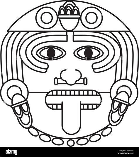 Aztec Sun God Symbol