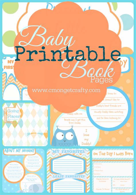 Done For You Adorable Printable Baby Book Pages – Free Download